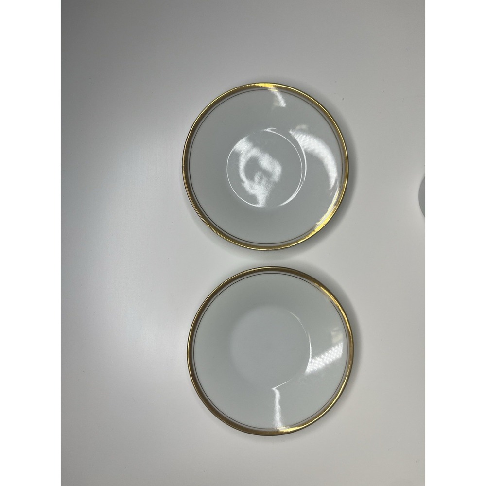 Williams Sonoma Brasserie Gold Trim Demitasse Espresso Cup‎ & Saucer Set 2 Japan - Picture 10 of 14